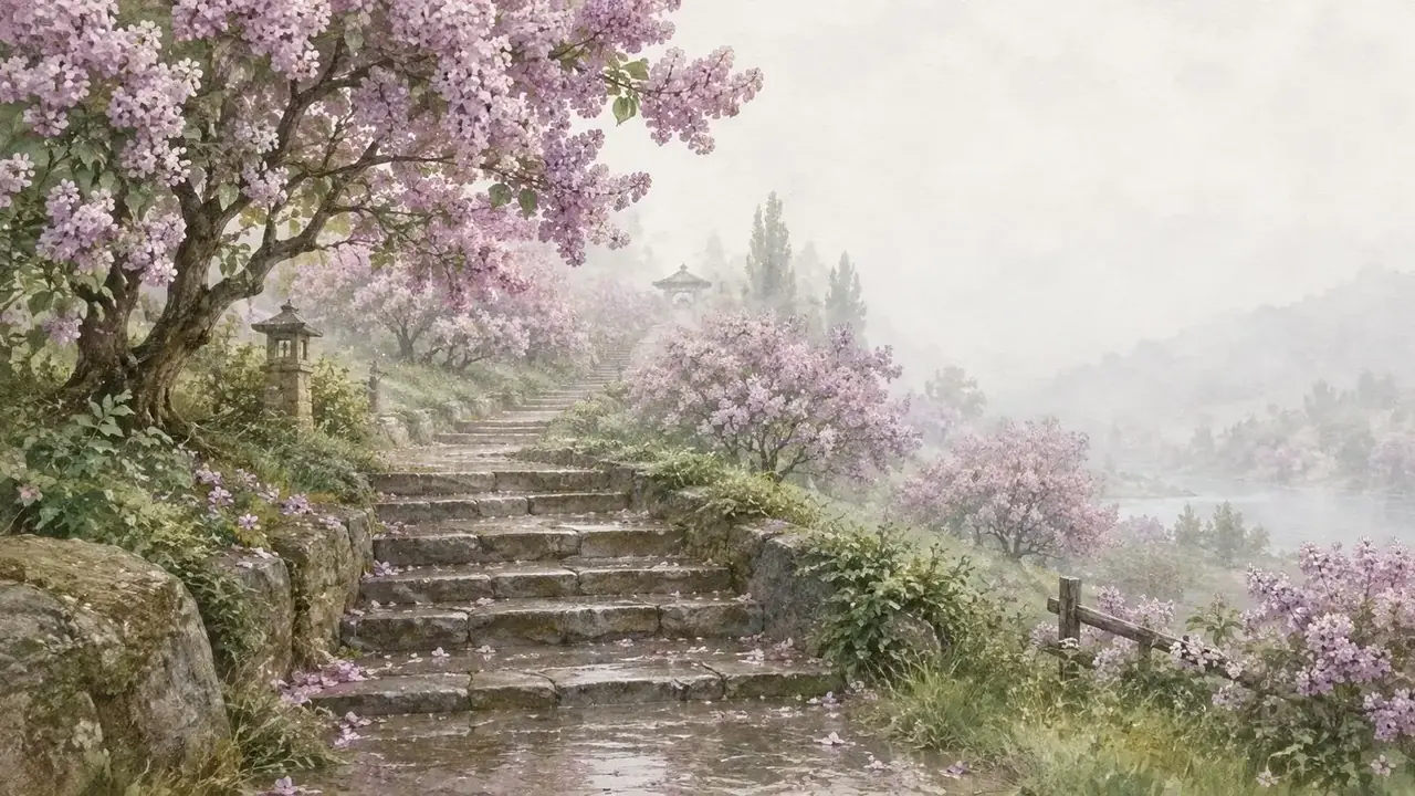 蕨类植物图鉴 黄果短剧夜间模式场景插画