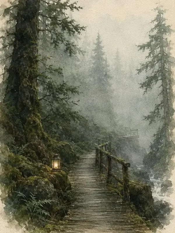 苔痕记 短剧封面插画